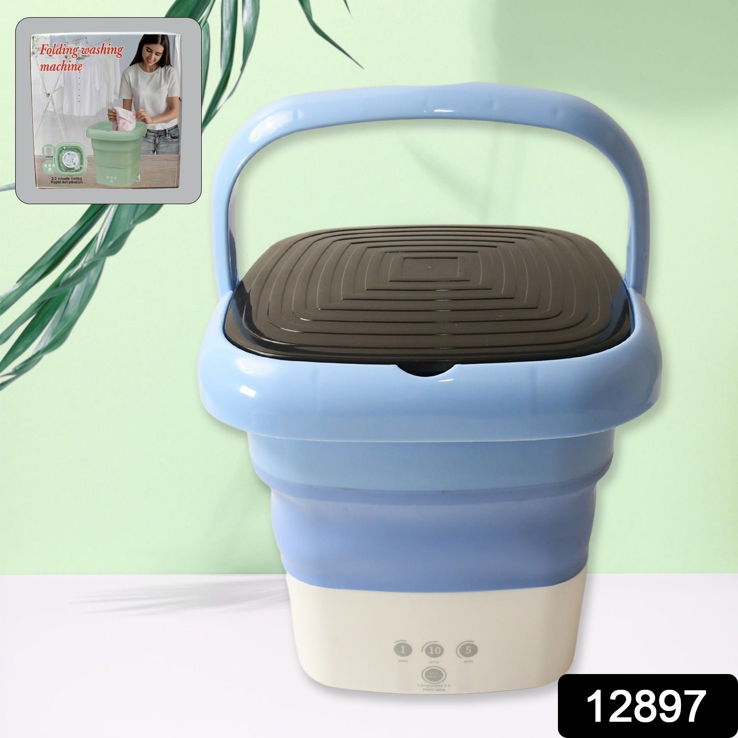 Folding Washing Machine, Mini Portable Washing Machine, Deep Cleaning, Mini Foldable Washing Machine, Suitable For Socks, Underwear, Baby Clothes & Other (1 Pc) Folding Washing Machine, Mini Portable Washing Machine, Deep Cleaning, Mini Foldable Washing Machine, Suitable For Socks, Underwear, Baby Clothes & Other (1 Pc)